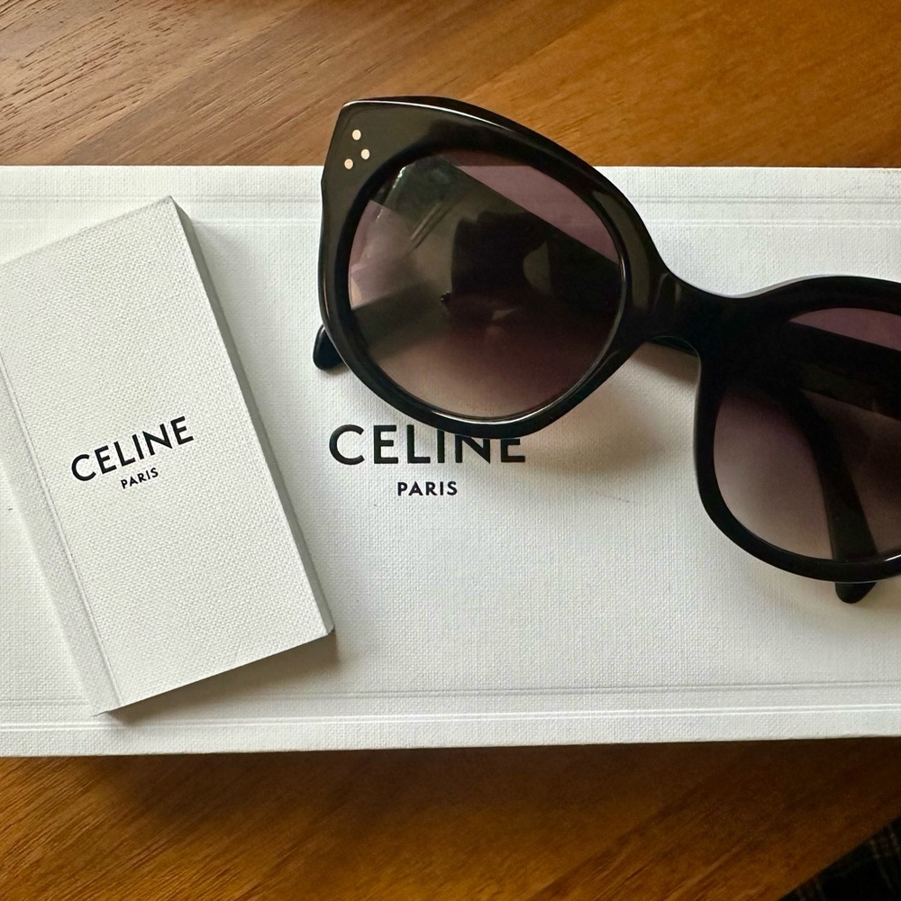 Celine Black Cat-Eye Sunglasses